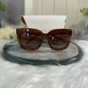 NEW Michael Kors Polynesia MK2013 Vintage Tortoise Shell Brown Square Sunglasses